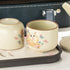 Travel Teapot Set with Two Cups - Cat Lover