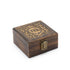 Mango Wood Carved Tea Box - 4 Compartments