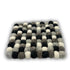 Felt Ball Square Coasters - Multi-Grey - Set of 4