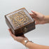 Mango Wood Carved Tea Box - 4 Compartments