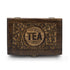 Mango Wood Carved Tea Box - 6 Compartments