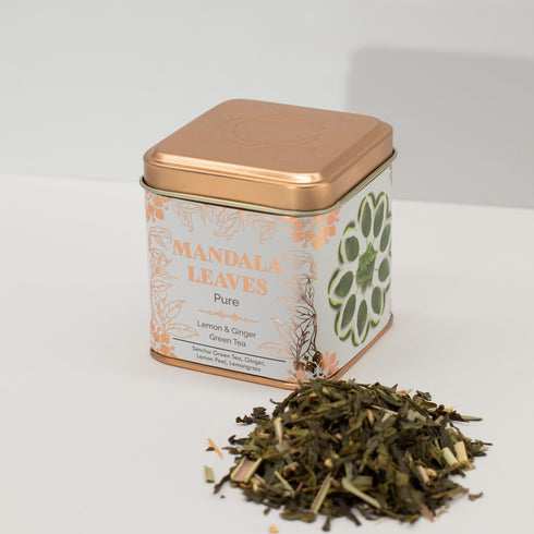 50g Classic Green Tea with Lemon and Ginger - Tin