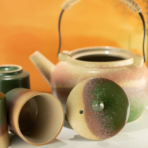 Japanese Kyusu Style Tea Set - 4 Cups
