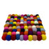 Felt Ball Square Placemat - Multi-Colour