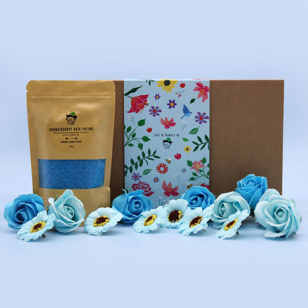 Wild Hare Salt & Flowers Gift Set - Total Unwind