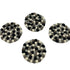 Felt Ball Round Coasters - Multi-Grey - Set of 4