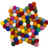Felt Ball Star Centre Mat - Multi-Colour