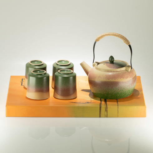 Japanese Kyusu Style Tea Set - 4 Cups