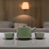 Herbal Jade Teapot Set - Pot with Two Cups