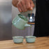 Herbal Jade Teapot Set - Pot with Two Cups